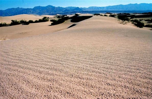 Sand dunes. Vallée de la mort.