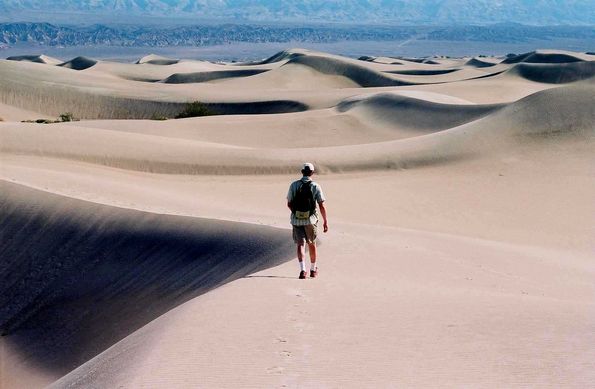 Sand dunes. Death valley.