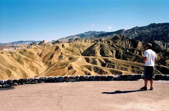 Zabriski point. La vallée de la mort.