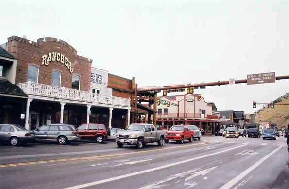 Dans la ville de Jackson Hole