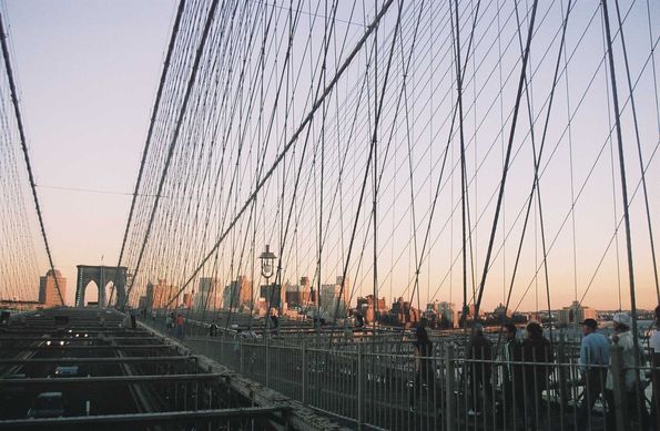 Pont de Brooklyn. New York.