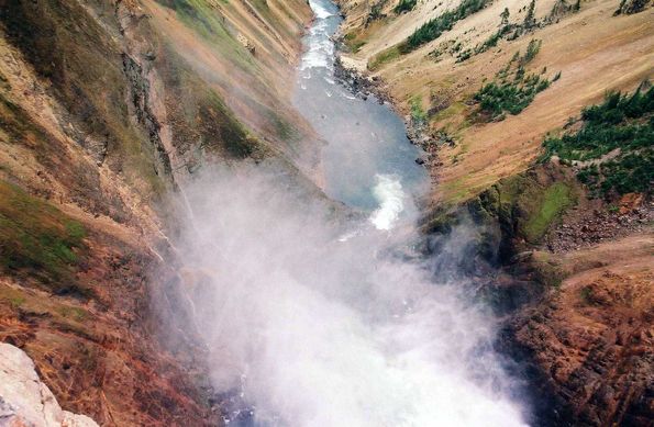 Lower falls. Yellowstone.