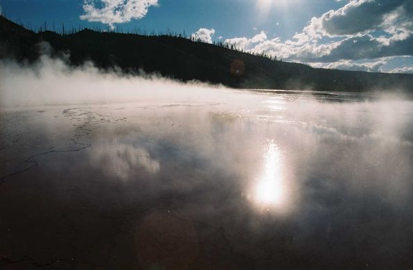 Grand prismatic spring à Yellowstone