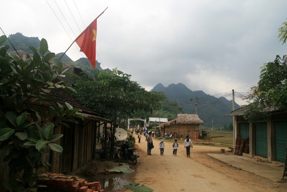Dans le village Pho Doan