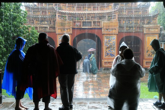 Pluies au palais impérial de Hué
