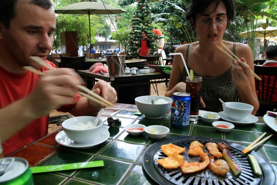 Déjeuner à Ho Chi Minh Ville