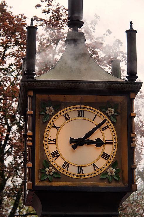 Steam clock in the Gastown neighborhood of Vancouver.