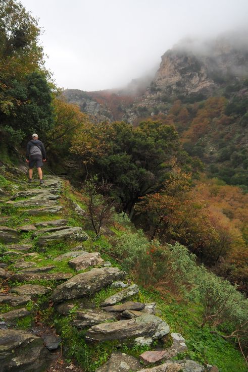 En las gargantas de Dimosari