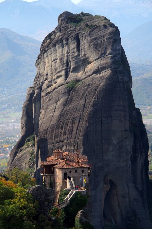 The Roussanou Monastery in Meteora
