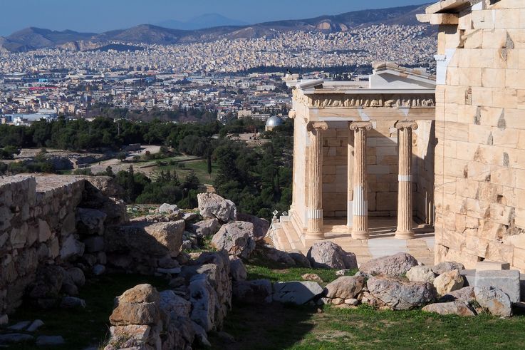 Templo de Atenea Niké de la Acrópolis en Atenas
