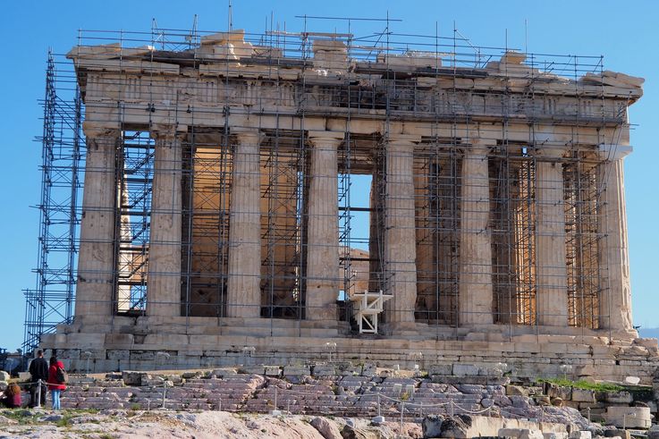 El Partenón de la Acrópolis en Atenas