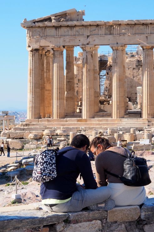 El Partenón de la Acrópolis en Atenas