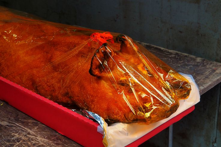 Cochon de lait à Petaling Street, Kuala Lumpur.
Altitude : 32 mètres