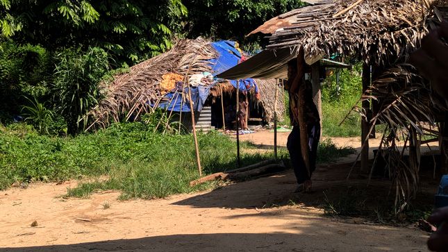 Demeure Orang Asli à Kampung Dedari, Taman Negara.
Altitude : 94 mètres