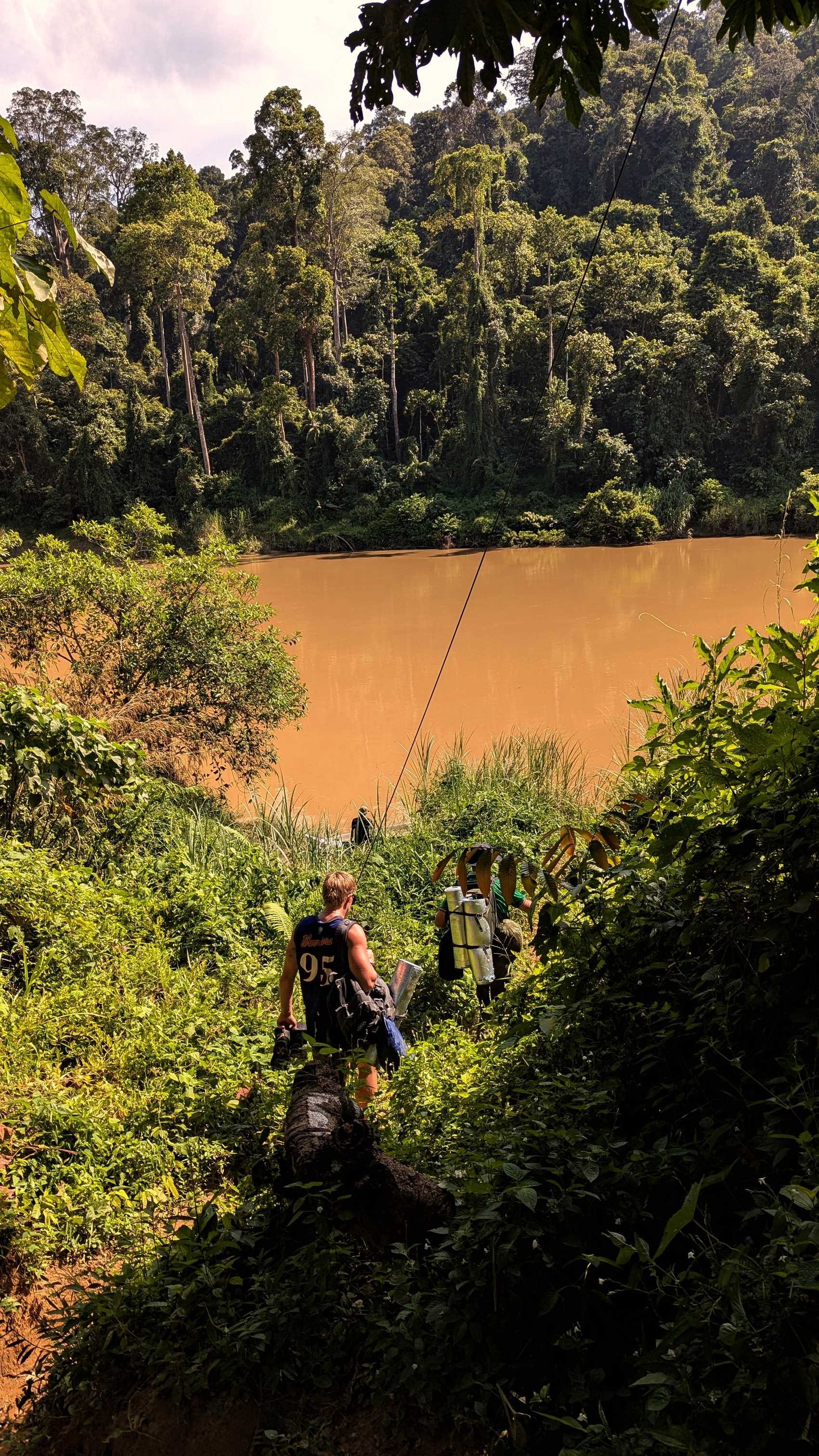 Accès au village Orang Asli de Kampung Dedari dans le Taman Negara.
Altitude : 90 mètres