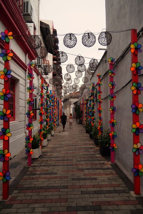 Ruelle décorée de Little India, George Town.
Altitude : 19 mètres
